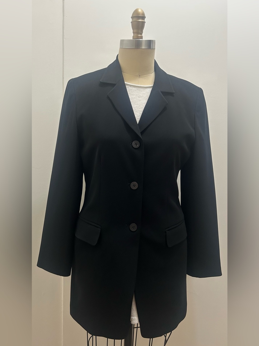 Jones New York Black Single-Breasted Blazer